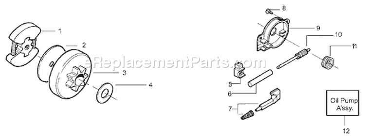Page D Diagram and Parts List for 136LE 136 LE 2001-06 Husqvarna Chainsaw