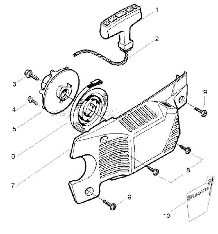 Page K Diagram and Parts List for 136LE 136 LE 2004-03 Husqvarna Chainsaw