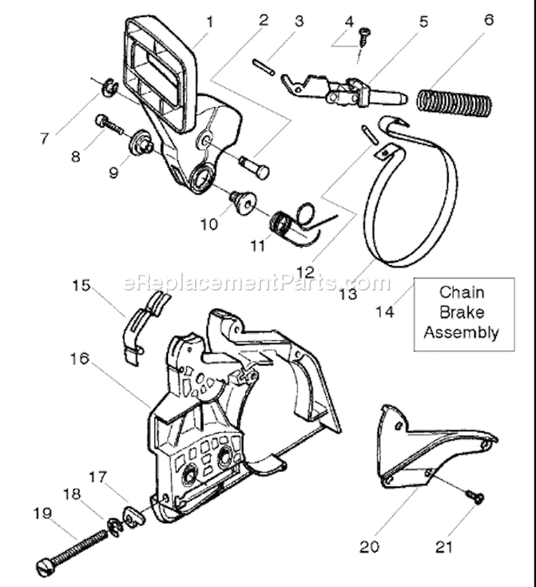 Page C Diagram and Parts List for 136LE 136 LE 2004-03 Husqvarna Chainsaw