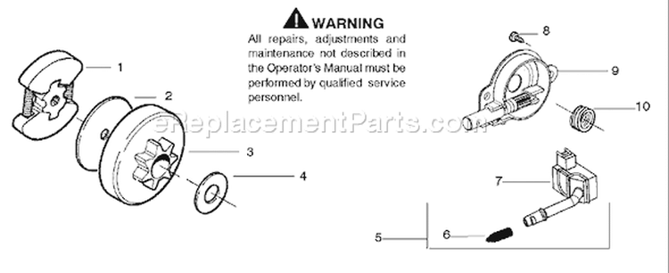 Page D Diagram and Parts List for 136LE 136 LE 2004-03 Husqvarna Chainsaw