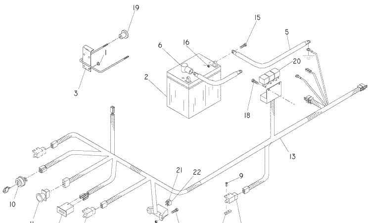 Electrical 2 Diagram and Parts List for LZ6130 (968999675)(2007-12) Husqvarna Lawn Mower
