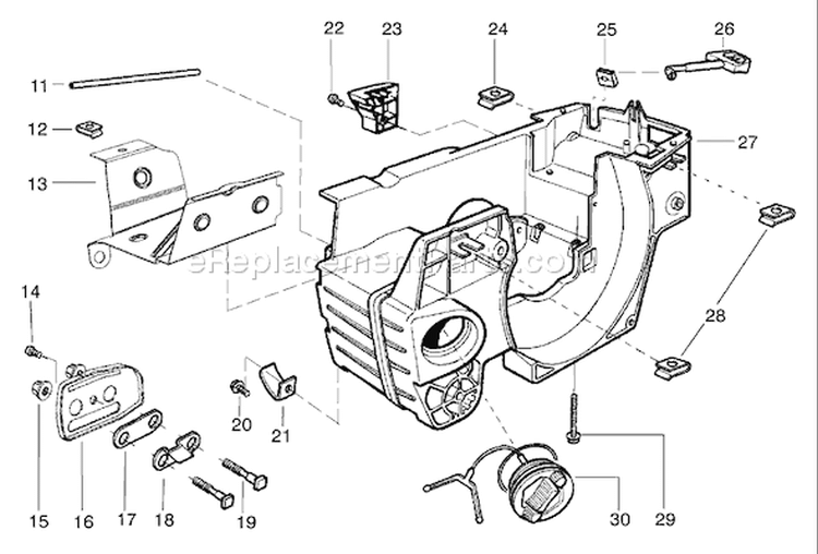 Page D Diagram and Parts List for 137 2006-01 Husqvarna Chainsaw