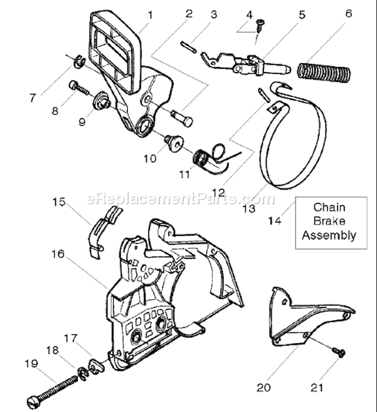 Page B Diagram and Parts List for 137E 137 E 2006-12 Husqvarna Chainsaw