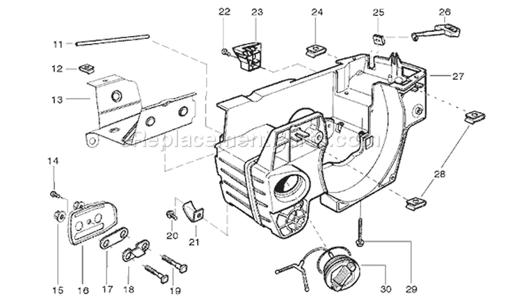 Page D Diagram and Parts List for 137E 137 E 2006-12 Husqvarna Chainsaw