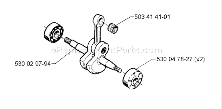 Page E Diagram and Parts List for 141 1998-09 Husqvarna Chainsaw