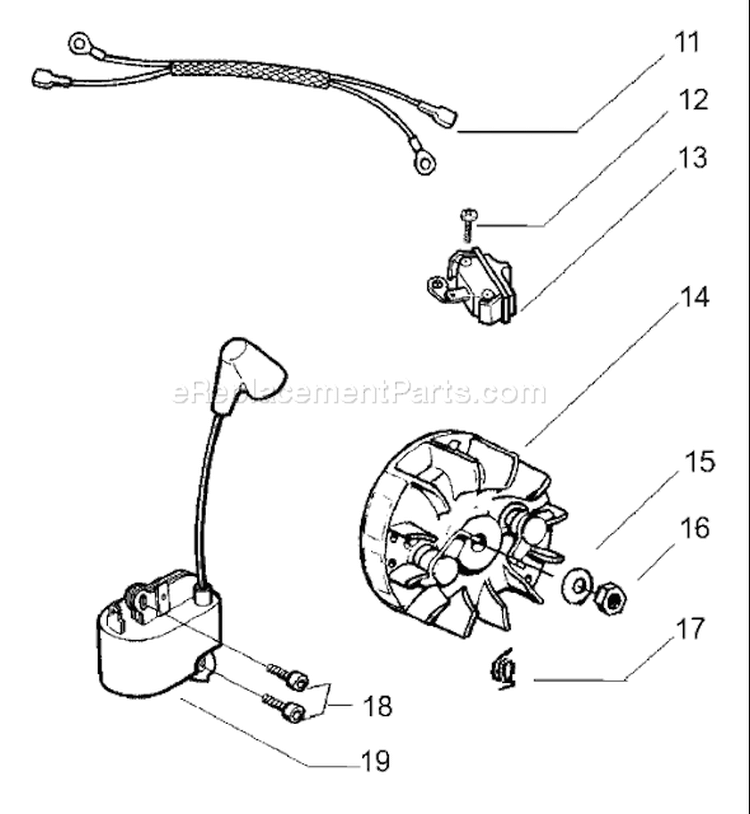 Page G Diagram and Parts List for 141 2001-05 Husqvarna Chainsaw