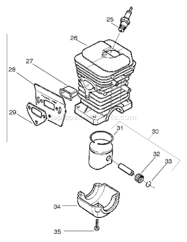 Page I Diagram and Parts List for 141 2004-01 Husqvarna Chainsaw