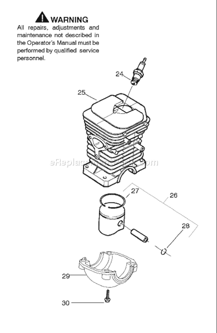 Page I Diagram and Parts List for 142 2004-10 Husqvarna Chainsaw