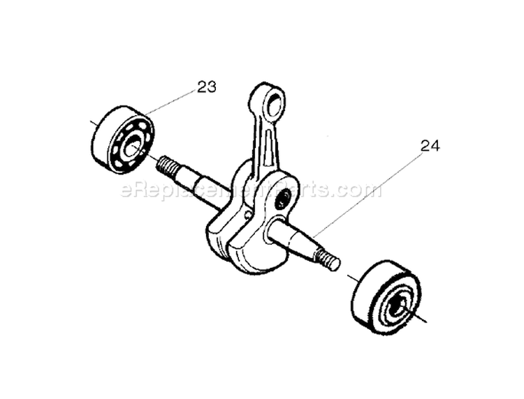 Page E Diagram and Parts List for 142E 142 E 2004-10 Husqvarna Chainsaw