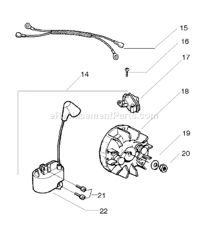 Page G Diagram and Parts List for 142E 142 E 2004-10 Husqvarna Chainsaw