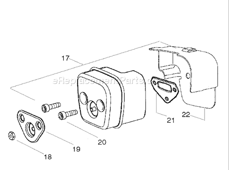 Page H Diagram and Parts List for 142E 142 E 2004-10 Husqvarna Chainsaw