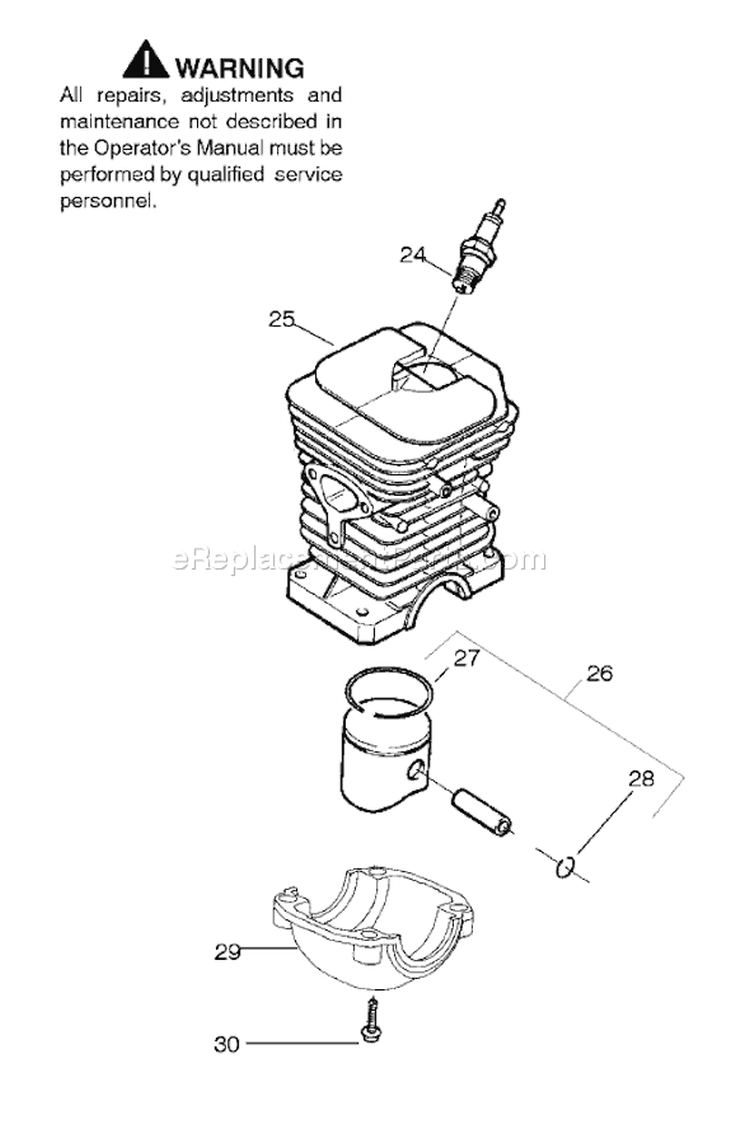 Page I Diagram and Parts List for 142E 142 E 2004-10 Husqvarna Chainsaw