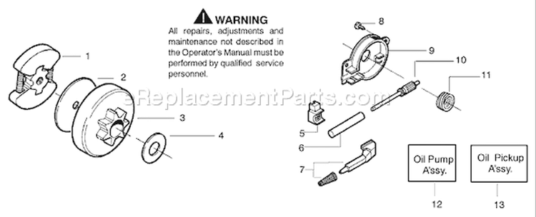 Page C Diagram and Parts List for 142 2005-03 Husqvarna Chainsaw