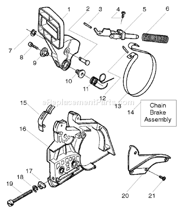 Page B Diagram and Parts List for 137E 137 E 2005-09 Husqvarna Chainsaw