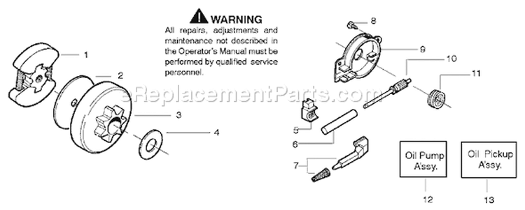 Page C Diagram and Parts List for 137E 137 E 2005-09 Husqvarna Chainsaw