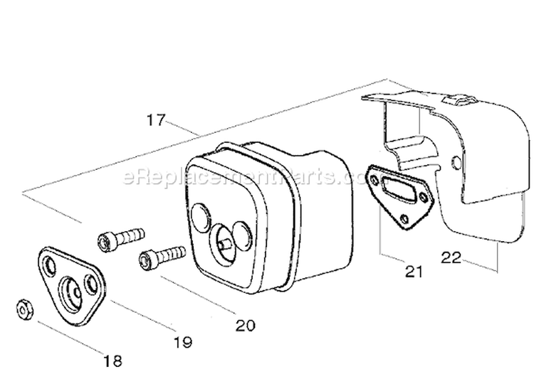 Page J Diagram and Parts List for 142 2006-12 Husqvarna Chainsaw