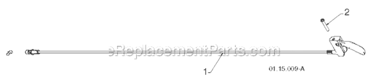 Control Panel And Discharge Chute Diagram and Parts List for 145270 96193007500 -2011-06 Husqvarna Snow Blower