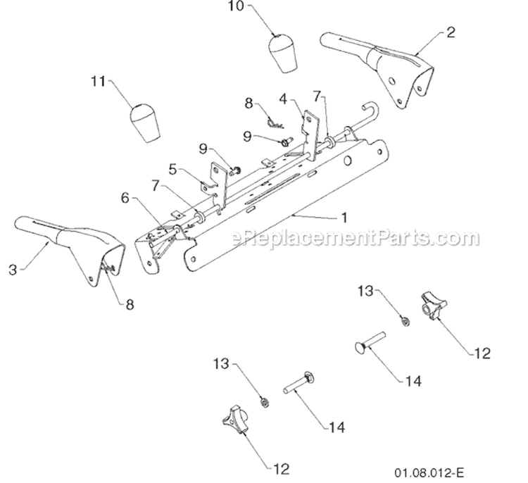 Page Y Diagram and Parts List for 145270 96193007500 -2011-06 Husqvarna Snow Blower