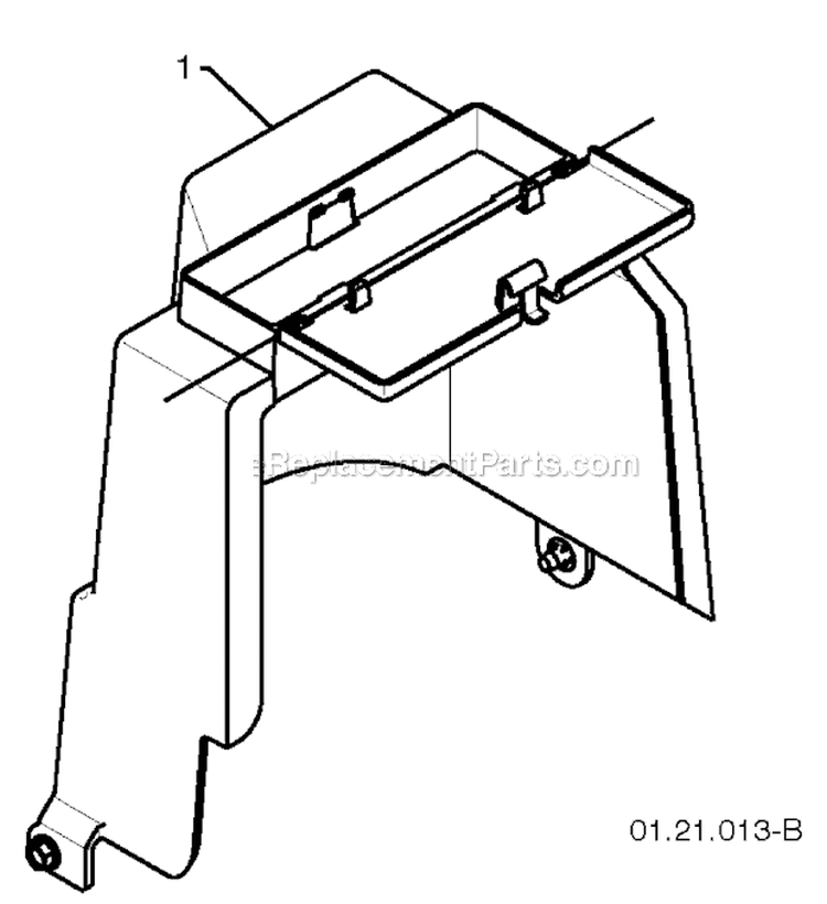 Page B Diagram and Parts List for 14527E 96193006700 -2010-05 Husqvarna Snow Blower