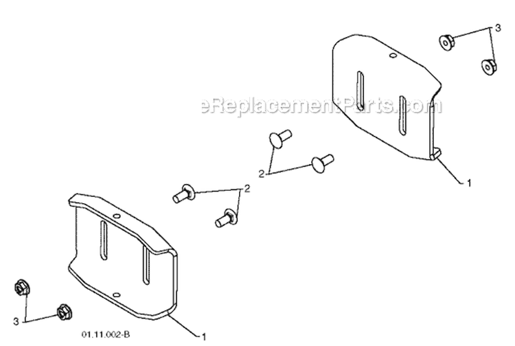 Auger Housing And Impeller Diagram and Parts List for 14527E 96193006700 -2010-05 Husqvarna Snow Blower