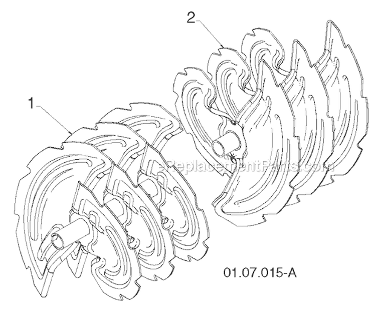 Page J Diagram and Parts List for 14527E 96193007501 -2011-07 Husqvarna Snow Blower