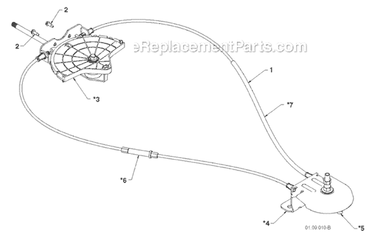 Page T Diagram and Parts List for 14527E 96193007501 -2011-07 Husqvarna Snow Blower
