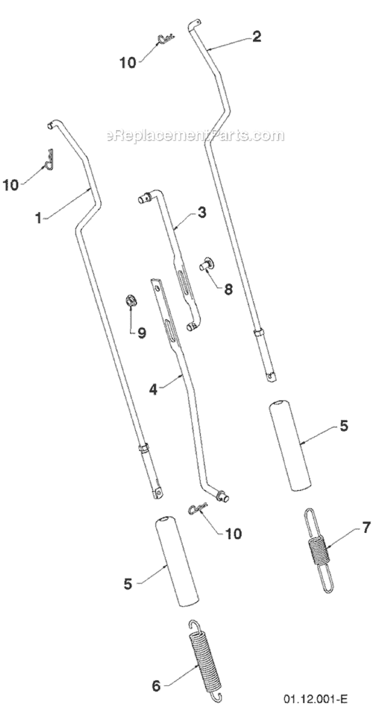 Page AA Diagram and Parts List for 14527E 96193007501 -2011-07 Husqvarna Snow Blower