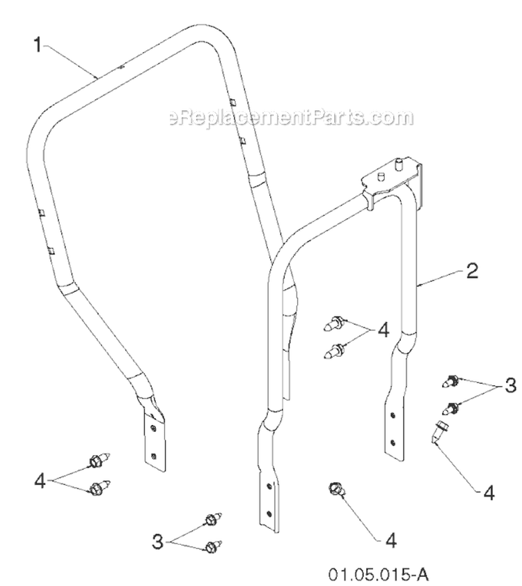 Page AC Diagram and Parts List for 14527E 96193007501 -2011-07 Husqvarna Snow Blower