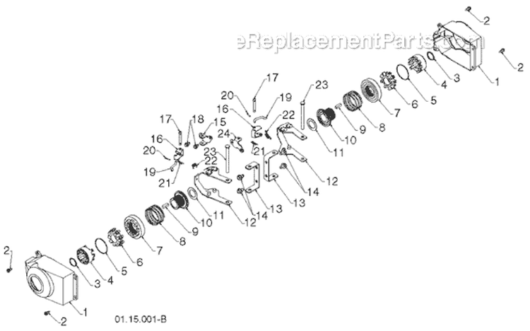 Wheels And Tires Diagram and Parts List for 14527E 96193007501 -2011-07 Husqvarna Snow Blower