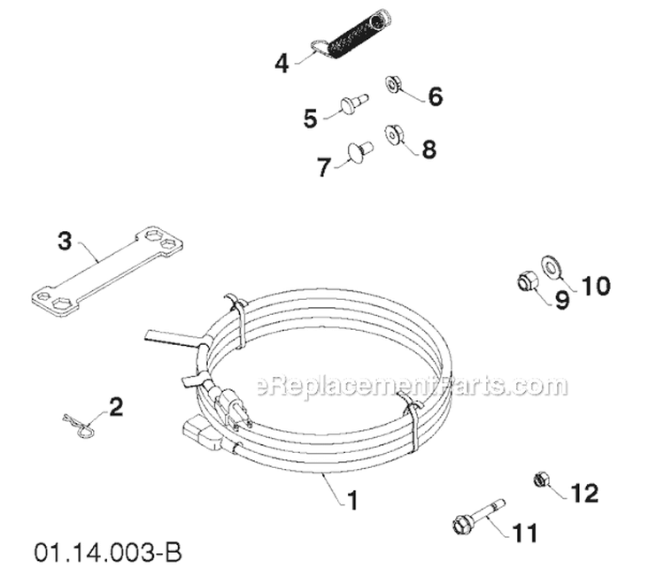 Accessories Diagram and Parts List for 14527E 96193007501 -2011-07 Husqvarna Snow Blower