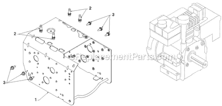 Chassis Engine Pulleys Diagram and Parts List for 14527E 96193007503 - 2012-06 Husqvarna Snow Blower