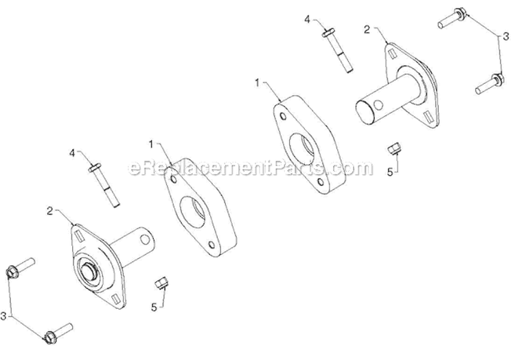 Auger Housing Impeller Diagram and Parts List for 14527E 96193007504 - 2012-08 Husqvarna Snow Blower
