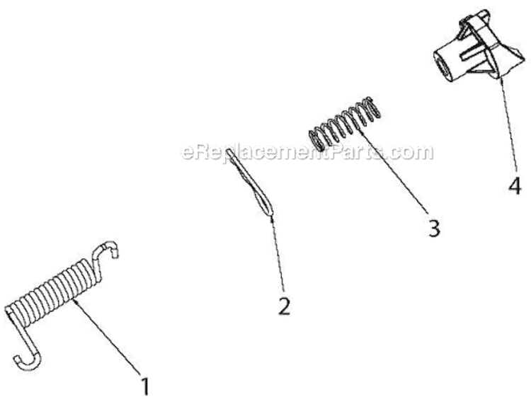 Handle Diagram and Parts List for 14527E 96193007504 - 2012-08 Husqvarna Snow Blower