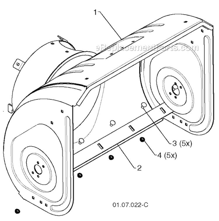 Page N Diagram and Parts List for 14527E 96193008300 -2011-08 Husqvarna Snow Blower