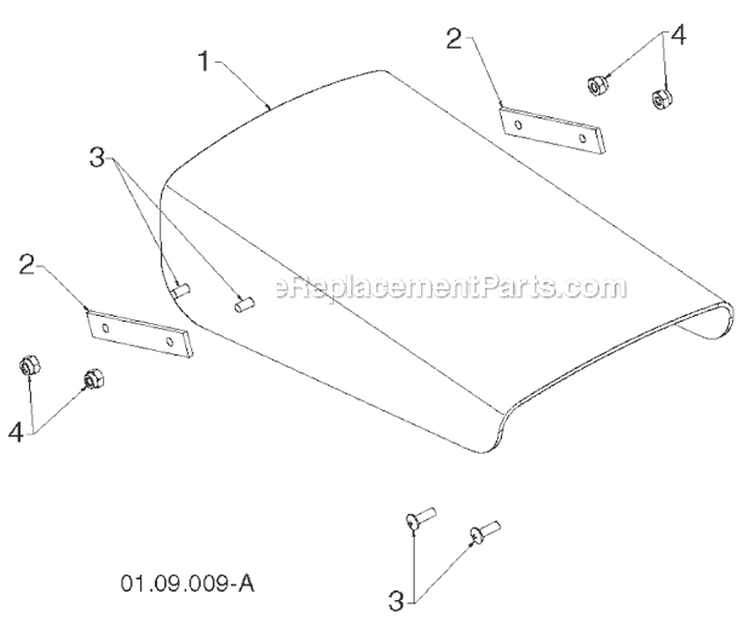 Control Panel And Discharge Chute Diagram and Parts List for 14527E 96193008300 -2011-08 Husqvarna Snow Blower