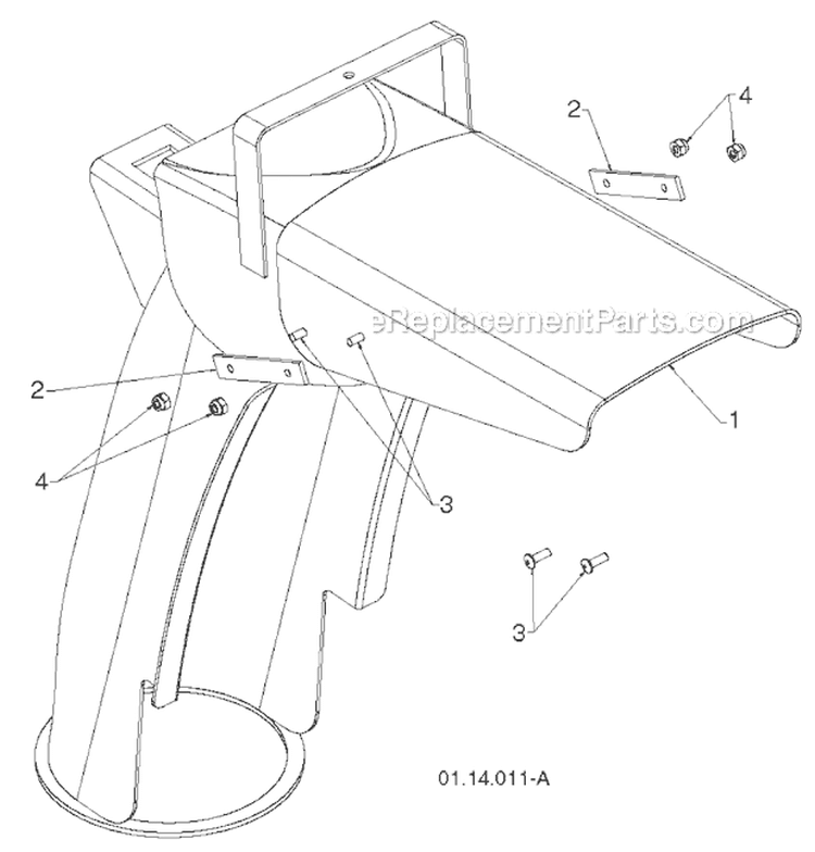 Page P Diagram and Parts List for 14527E 96193008300 -2011-08 Husqvarna Snow Blower