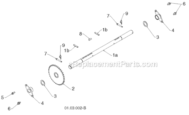Handle Diagram and Parts List for 14527E 96193008300 -2011-08 Husqvarna Snow Blower