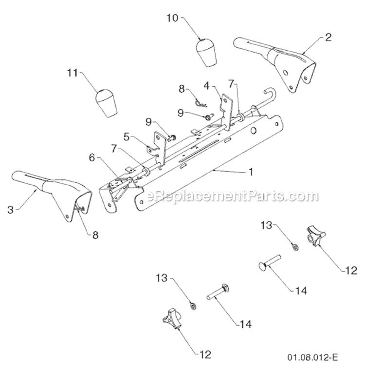 Page AA Diagram and Parts List for 14527E 96193008300 -2011-08 Husqvarna Snow Blower