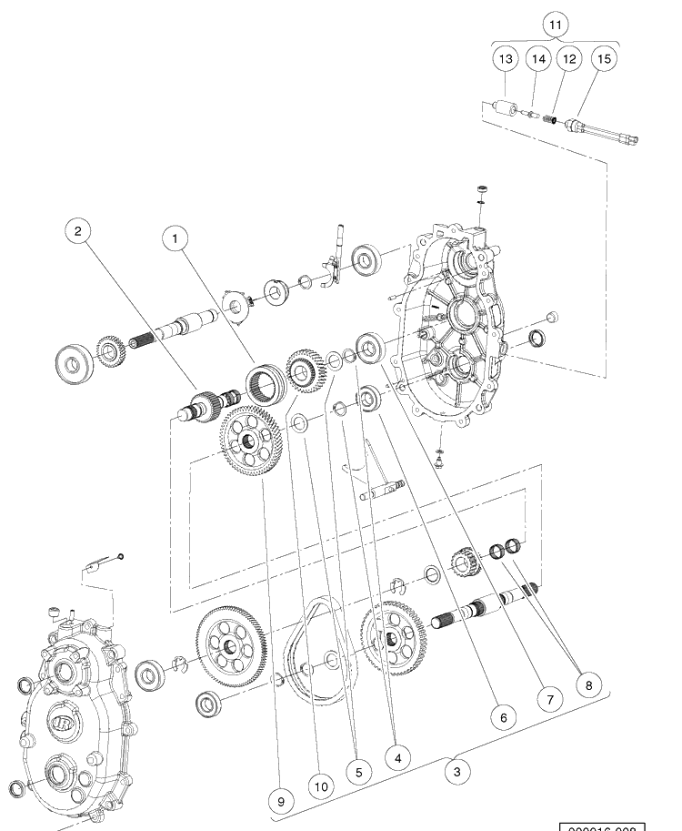 Transmission - Diesel Vehicles 2 Diagram and Parts List for HUV4421GXP 2009 Husqvarna Lawn Tractor