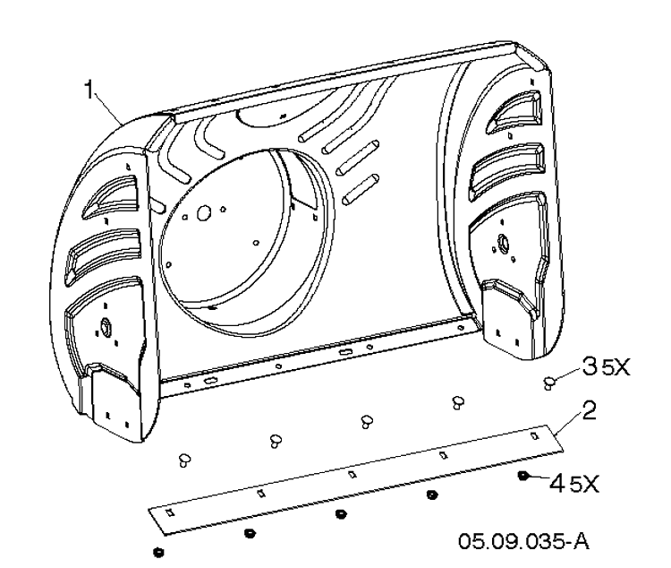 Auger Housing And Impeller 2 Diagram and Parts List for ST330 (96193012801)(2019-03) Husqvarna Snow Blower