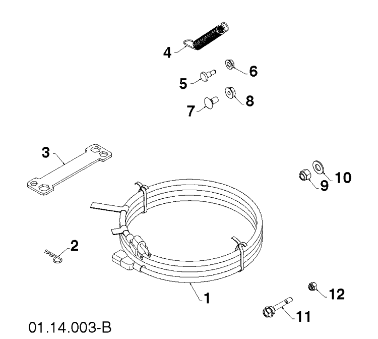 Accessories Diagram and Parts List for 14527E (96193007500)(2011-06) Husqvarna Snow Blower