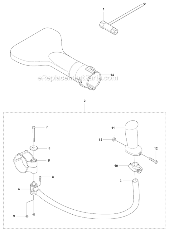 Accessories Diagram and Parts List for 150BT 2007-05 Husqvarna Leaf Blower / Vacuum