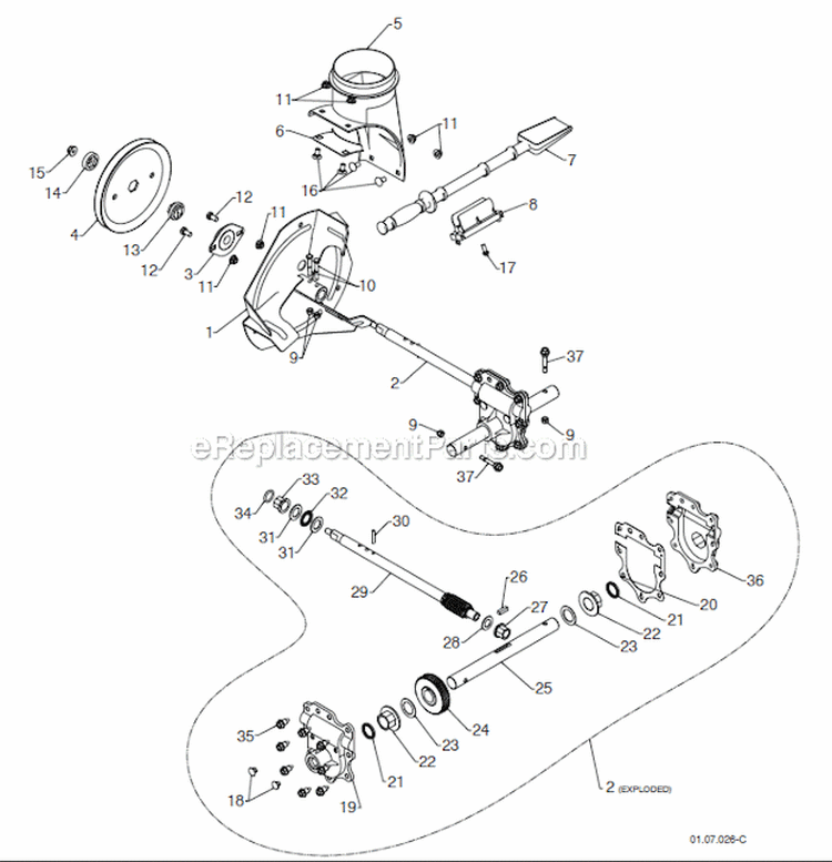 Page A Diagram and Parts List for 15530SB-LS 96193003803 Husqvarna Snow Blower