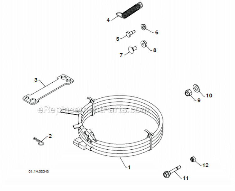 Page AB Diagram and Parts List for 15530SB-LS 96193003803 Husqvarna Snow Blower