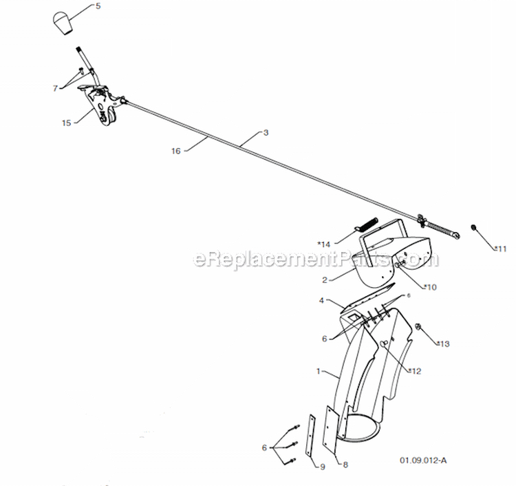 Page I Diagram and Parts List for 15530SB-LS 96193003803 Husqvarna Snow Blower