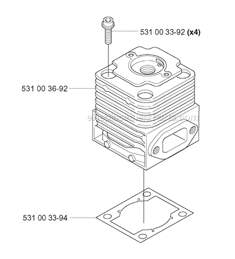 Page E Diagram and Parts List for 155BT 2005-08 Husqvarna Leaf Blower / Vacuum