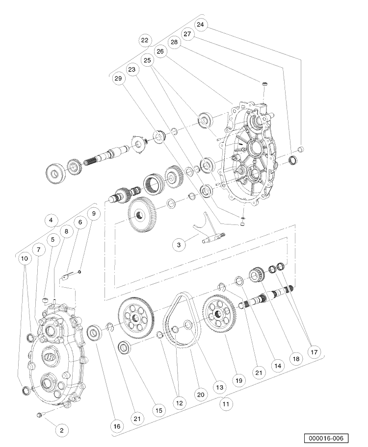 Transmission Diesel Vehicles (Part A) Diagram and Parts List for HUV4421DXP 2006-11 Husqvarna Lawn Tractor