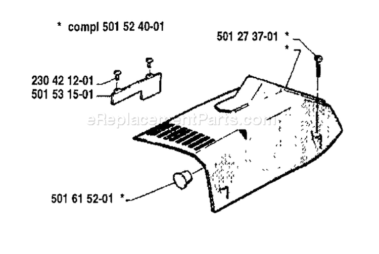 Page O Diagram and Parts List for 162 1980-02 Husqvarna Chainsaw