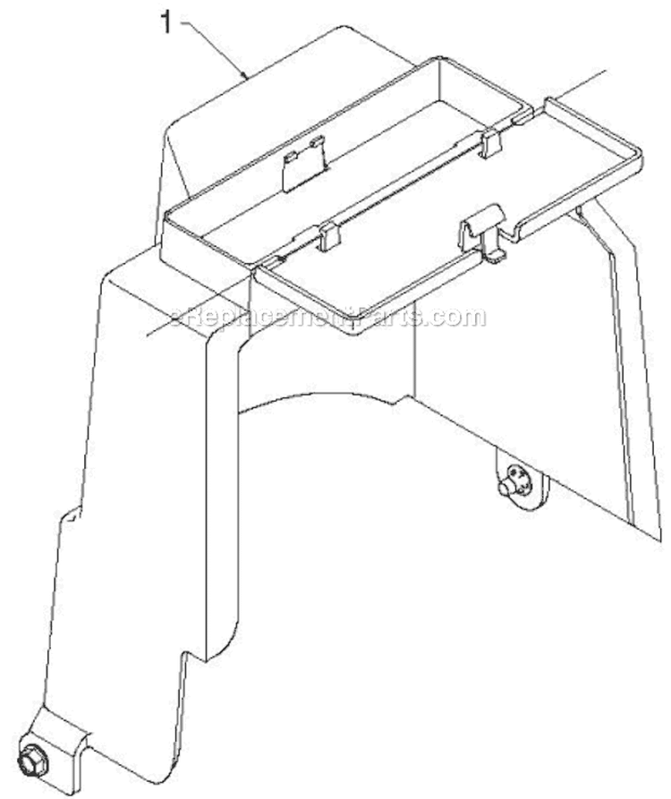 Chassis Engine Pulleys Diagram and Parts List for 1650EXLT 96193008901 - 2012-10 Husqvarna Snow Blower