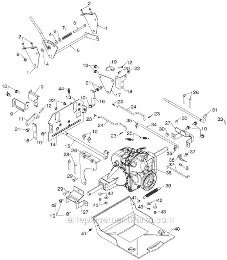 Drive Diagram and Parts List for 1650EXL 96193008700 - 2012-07 Husqvarna Snow Blower